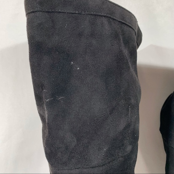 So Me Women’s Size 7 Vegan Suede Over The Knee Heeled Boots - Picture 13 of 15